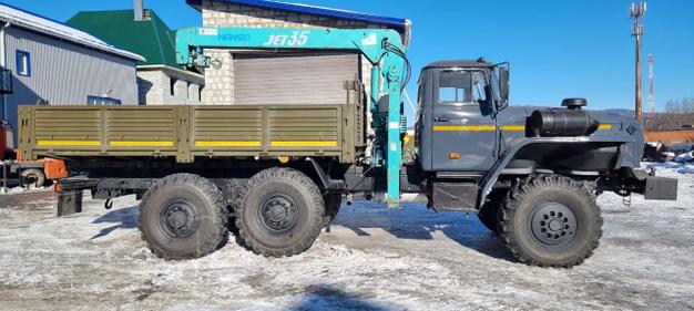 Бортовой Урал 4320 с КМУ в сборе